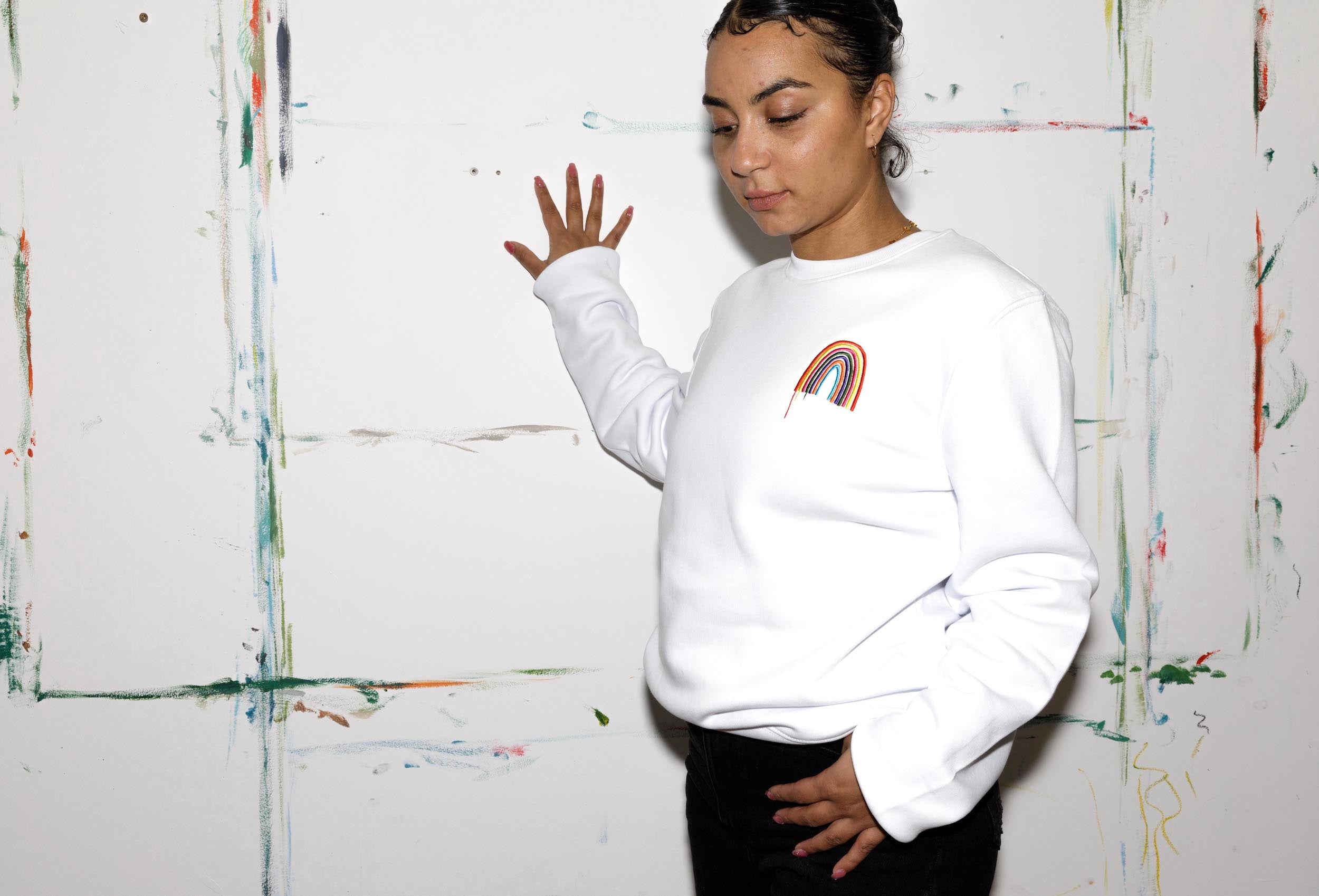 Rainbow Jumper (White)