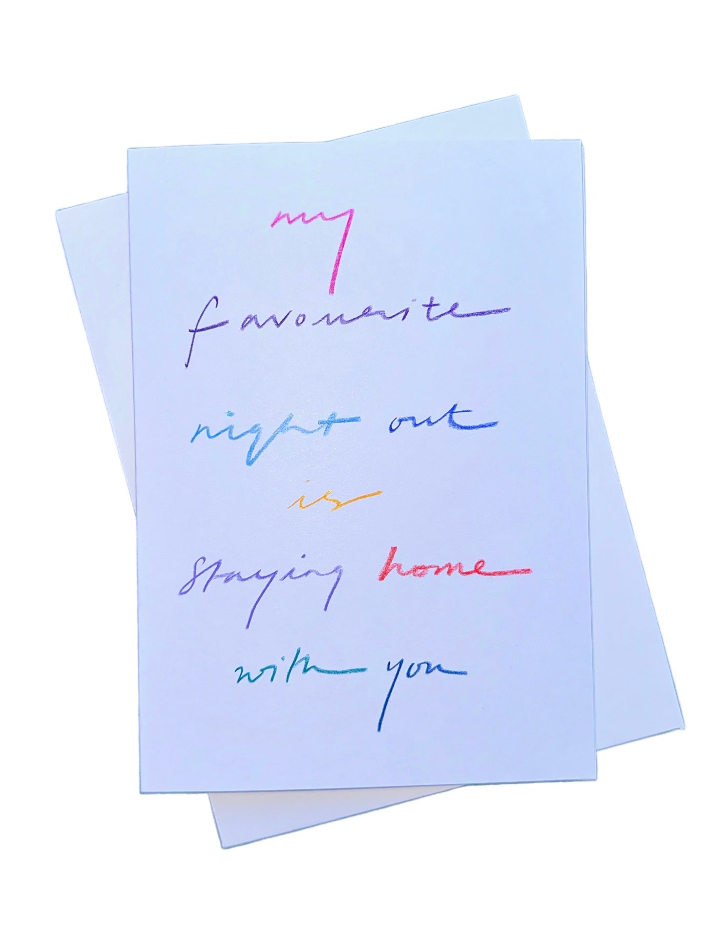 Favourite Night Out Card